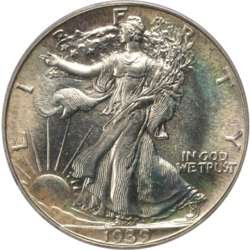 1939 50C Walking Liberty Half Dollar PCGS PR68 (CAC) (OGH) Only 5 Finer (all 68+)