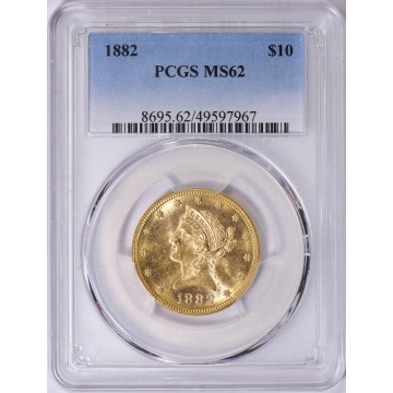 1882 $10 Liberty Head Eagle PCGS MS62