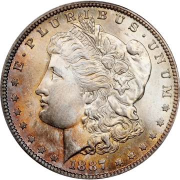 1887-O $1 Morgan Dollar PCGS MS65+