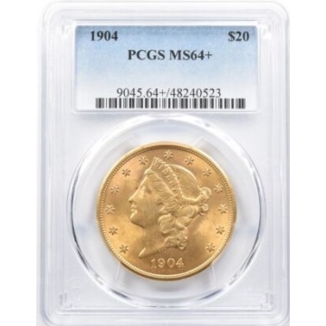 1904 $20 Liberty Head Double Eagle PCGS MS64+