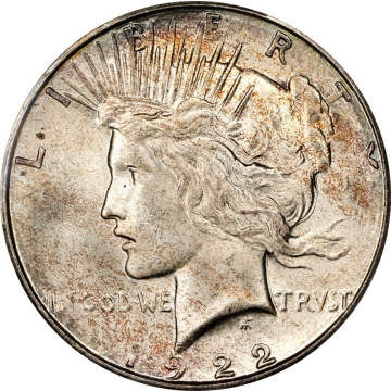 1922-S $1 Peace Dollar PCGS MS66