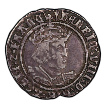 Henry VIII (1509-1547) Groat (4 Pence) ND (1526-1544) XF45 PCGS London mint Pheon mm S-2337E