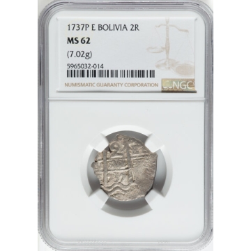 1737P E BOLIVIA 2R NGC MS62