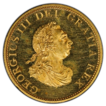 George III gilt-copper Pattern Proof 1/2 Penny 1799-SOHO PR62 Cameo PCGS