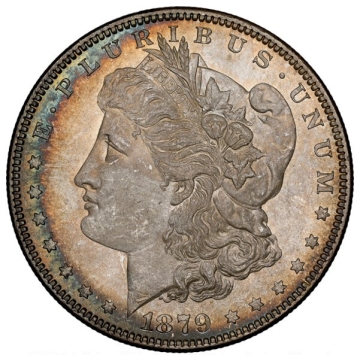 1879 Morgan Dollar S$1 NGC MS65