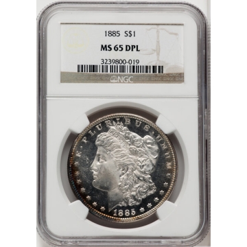 1885 Morgan Dollar S$1 NGC MS65DMPL, Gorgeous Coin See Photos