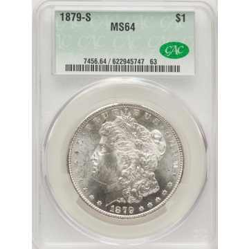 1879-S $1 Morgan Dollar CACG MS64