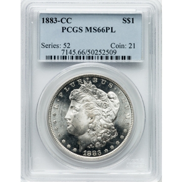 1883-CC $1 Morgan Dollar PCGS MS66PL