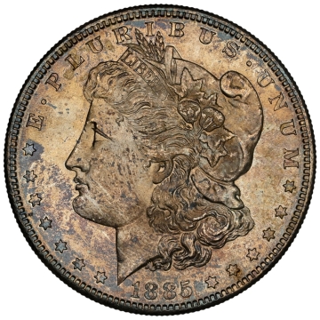 1885-S Morgan Dollar S$1 NGC MS65