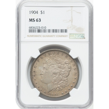 1904 Morgan Dollar S$1 NGC MS63