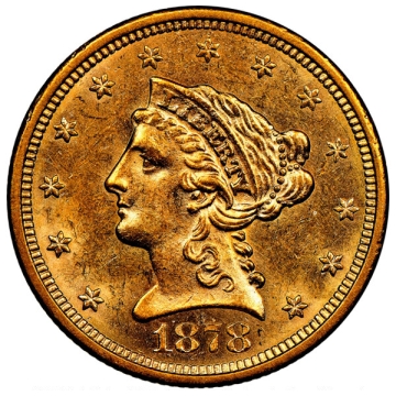 1878-S Quarter Eagle $2.50 NGC MS61