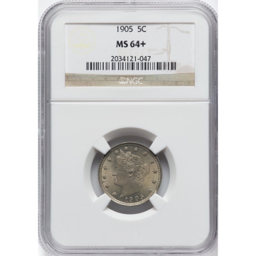 1905 Liberty Nickel 5C NGC MS64+