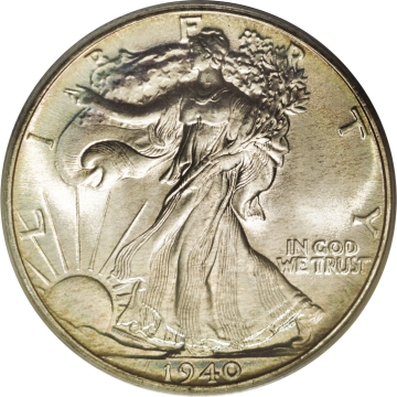 1940 50C Walking Liberty Half Dollar PCGS MS68 (CAC)