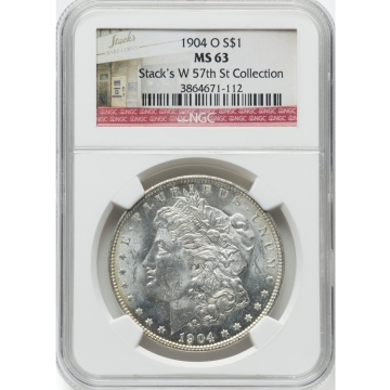 1904-O Morgan Dollar S$1 NGC MS63