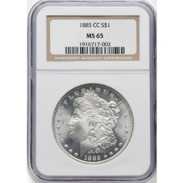 1885-CC Morgan Dollar S$1 NGC MS65