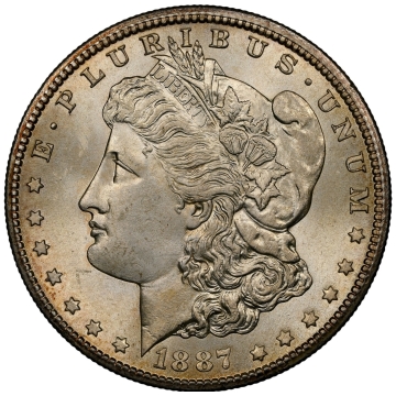 1887-S Morgan Dollar S$1 NGC MS64