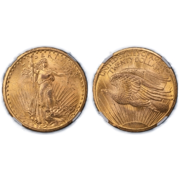 1907 Saint-Gaudens $20 NGC MS63