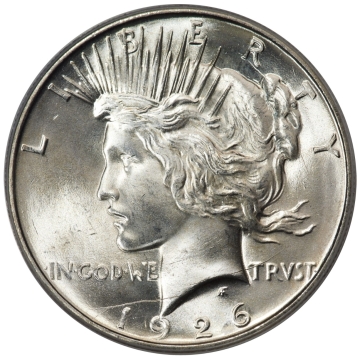 1926-D $1 Peace Dollar PCGS MS66 (CAC)