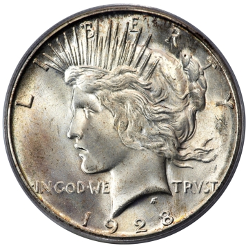 1928-S $1 Peace Dollar PCGS MS65