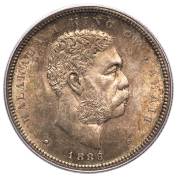 1883 50C Hawaii PCGS MS64 (CAC)