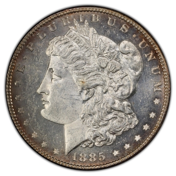 1885 $1 Morgan Dollar PCGS MS61PL