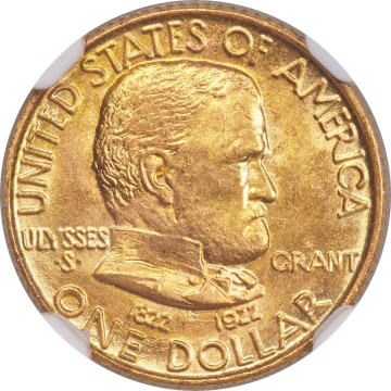 GRANT 1922 Gold Commemorative G$1 NGC MS67+