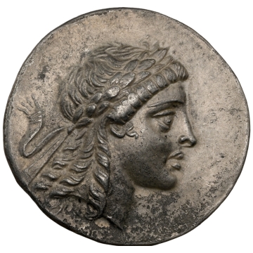 AEOLIS. Myrina. Ca. mid 2nd century BC. AR tetradrachm (32mm, 16.47 gm, 12h). NGC Choice XF 5/5 - 2/5. 