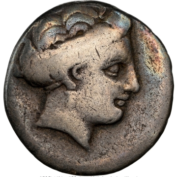 EUBOEA. Chalcis. Ca. 338-271 BC. AR drachm (16mm, 9h). NGC VG. 