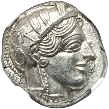 ATTICA. Athens. Ca. 440-404 BC. AR tetradrachm (23mm, 17.22 gm, 10h). NGC MS 5/5 - 4/5. 