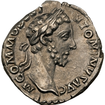 Commodus (AD 177-192). AR denarius (18mm, 12h). NGC AU