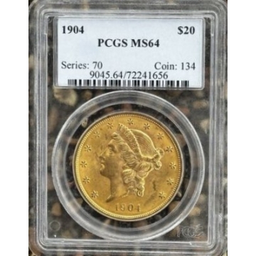 1904 $20 Liberty Head Double Eagle PCGS MS64