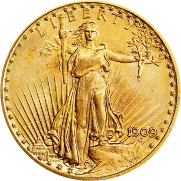 1909/8 Saint-Gaudens Double Eagle. FS-301. MS-65 (PCGS). OGH. Shot at 66, believe atleast 65+..currently regrading