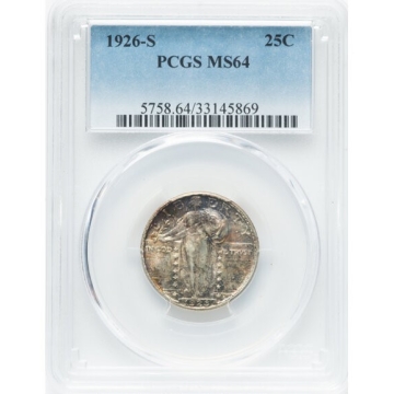 1926-S 25C Standing Liberty Quarter PCGS MS64