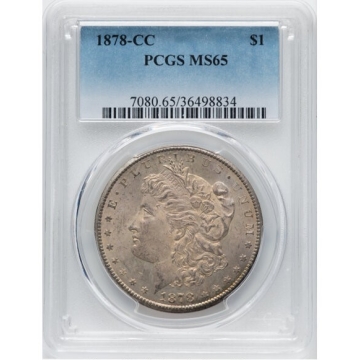 1878-CC $1 Morgan Dollar PCGS MS65