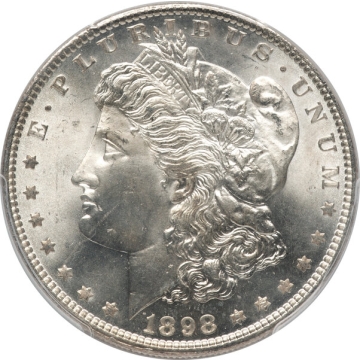 1898 $1 Morgan Dollar PCGS MS67