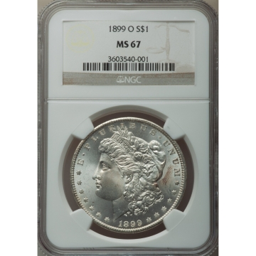 1899-O Morgan Dollar S$1 NGC MS67