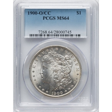 1900-O/CC $1 VAM-12 Overmintmark Morgan Dollar PCGS MS64