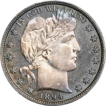 1894 50C Barber Half Dollar PCGS PR66 (Beautiful tone)