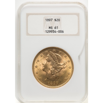 1897 $20 MS61 NGC