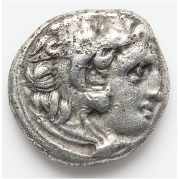 MACEDONIAN KINGDOM. Alexander III the Great (336-323 BC). AR drachm (16mm, 4.15 gm, 12h). VF, light porosity, marks. 