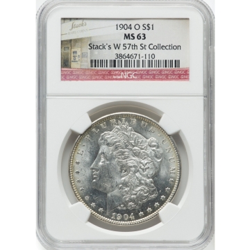 1904-O $1 MS63 NGC.