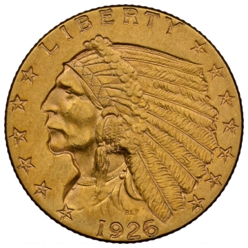 1926 Indian $2.50 NGC UNC Details