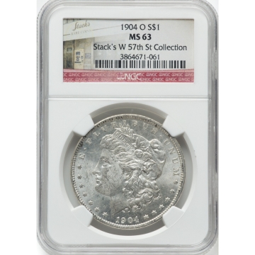 1904-O Morgan Dollar S$1 NGC MS63