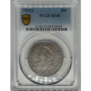 1815/2 50C Capped Bust Half Dollar PCGS XF45