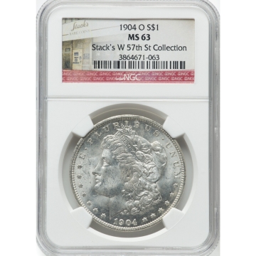 1904-O Morgan Dollar S$1 NGC MS63