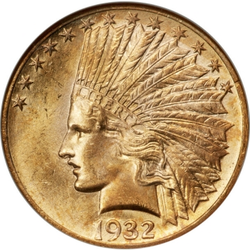 1932 Indian $10 NGC MS66